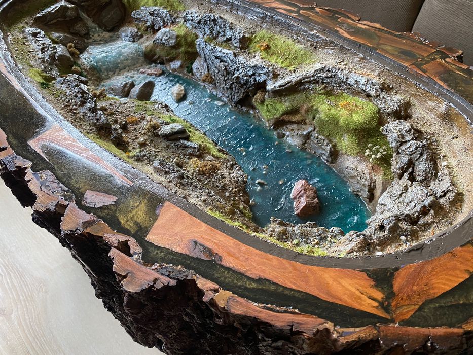 Кавовий, журнальний стіл діорама