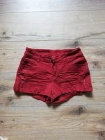 Bordowe spodenki rozm 36/s esmara nowe jak jeansowe