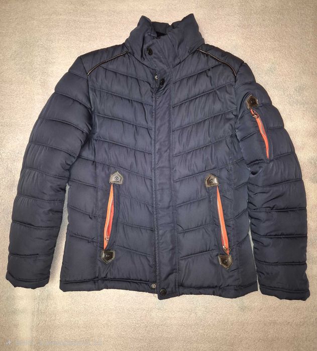 Чоловіча утеплена куртка MITLUS, темно-синя, розмір 48