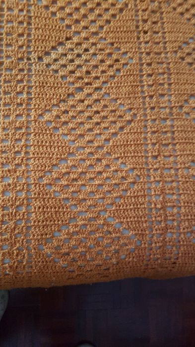 Colcha em lã feita à mão