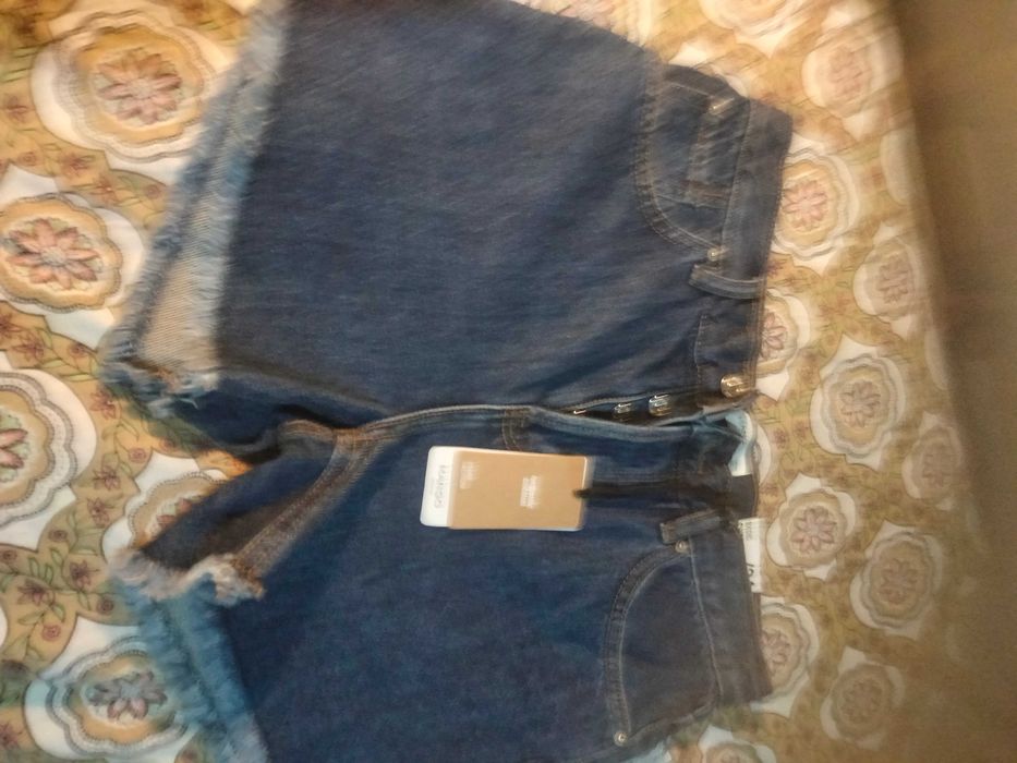 Calções ganga mango senhora menina