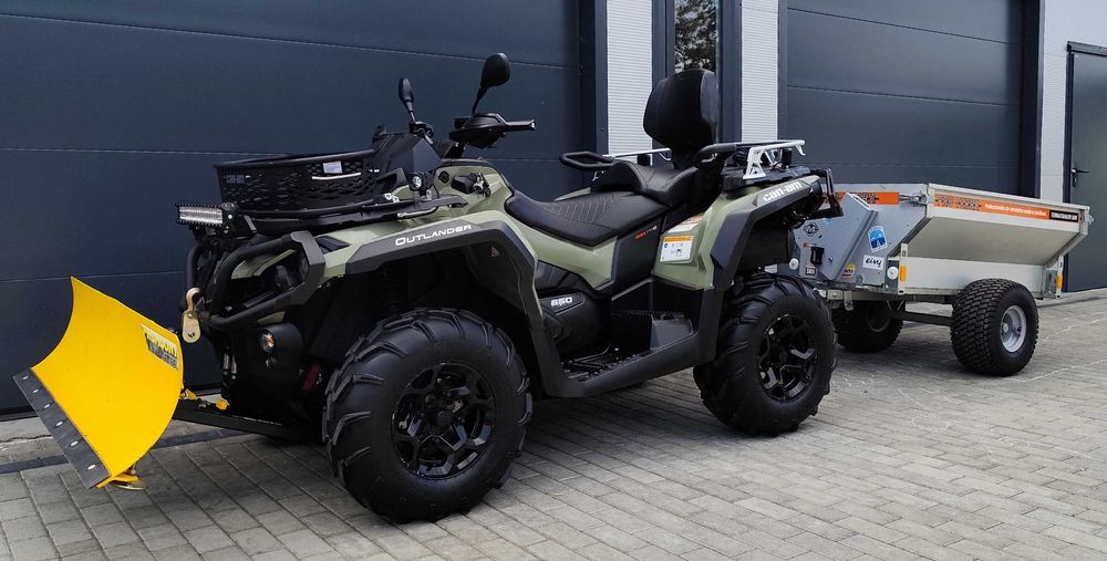Can-Am Outlander 650 MAX PRO+, PRZYCZEPA, pług, max wyposażenie!