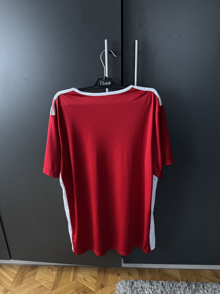 Czerwona koszulka sportowa casualowa męska Adidas Aeroready XXL