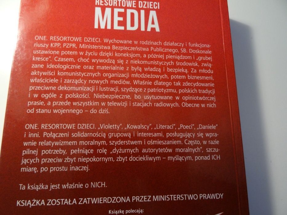 Resortowe dzieci. Media. D. Kania, J. Targalski, M. Marosz