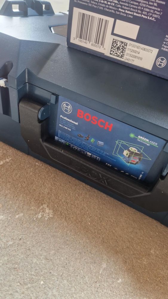 Laser krzyżowy Bosch GLL 3-80 CG + uchwyt BM1 + Odbiornik LR7