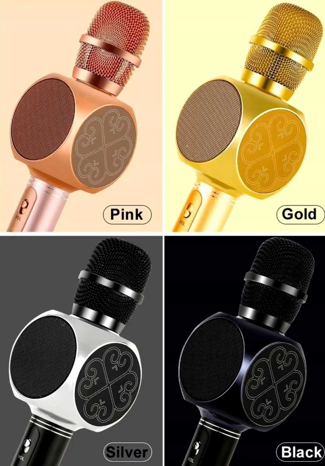 Mikrofon bezprzewodowy karaoke bluetooth USB MICRO SD różne głosy