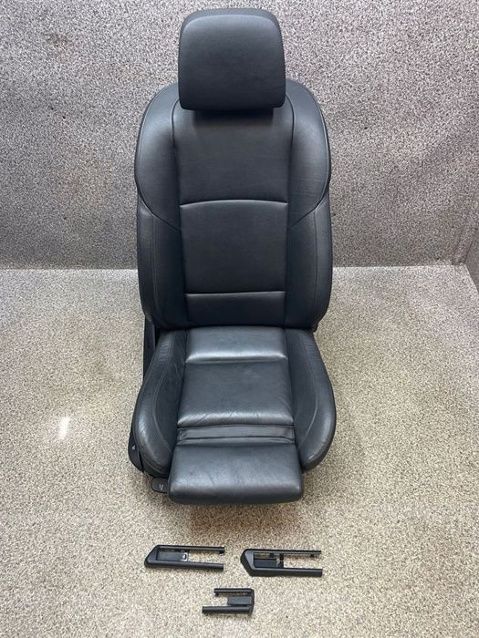 Fotel grzany SPORT prawy przod pasazera Airbag Skora Czarna BMW F11 F10