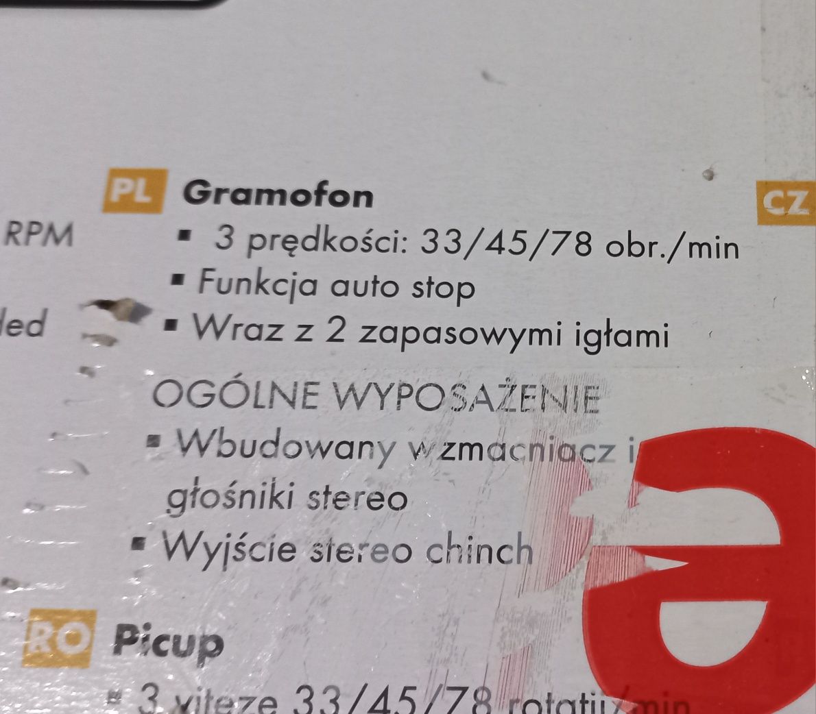 Gramofon WATSON PH-5000 z dwoma igłami I
Przedmiotem sprzedaży