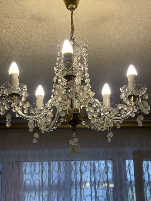 Люстра хрустальная Чехия ,