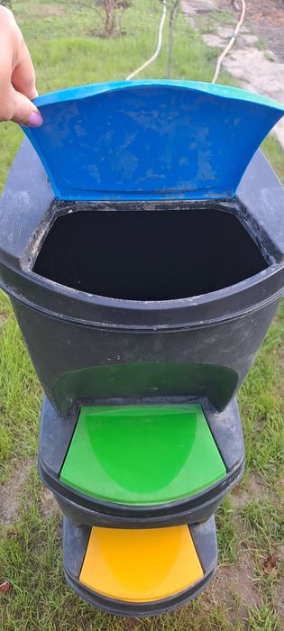 Zestaw 3x KOSZ POJEMNIK do segregacji śmieci 3x20l