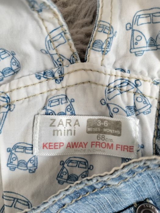 Ogrodniczki Zara mini rozmiar 68