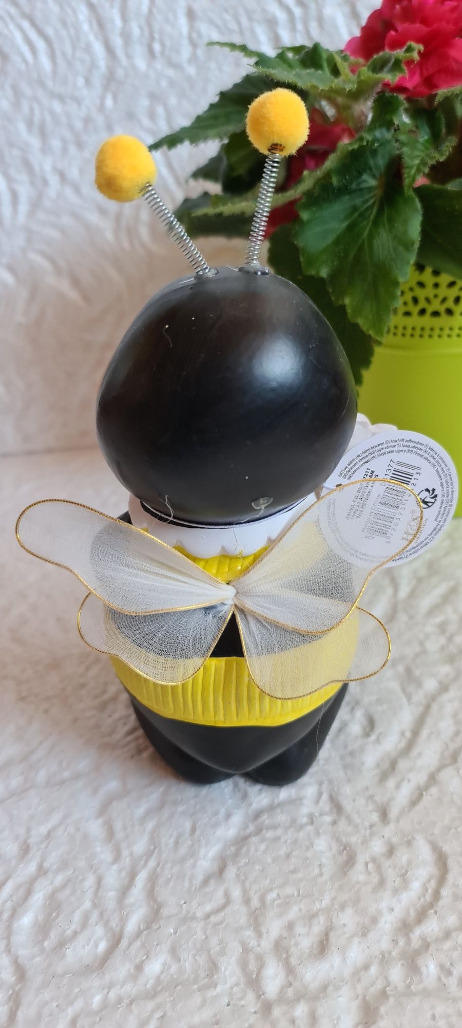 Figurka ceramiczna pszczółka ruchome czółki