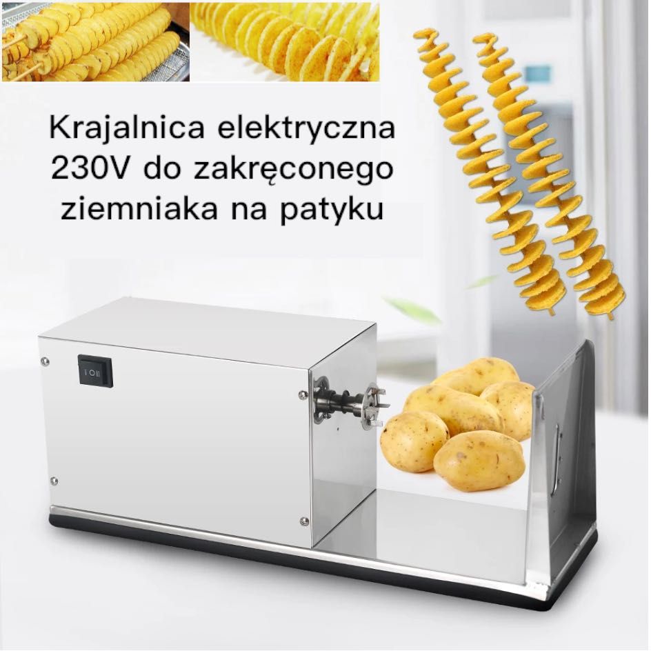 Krajalnica elektryczna maszynka zakręcony ziemniak zakręcona frytka