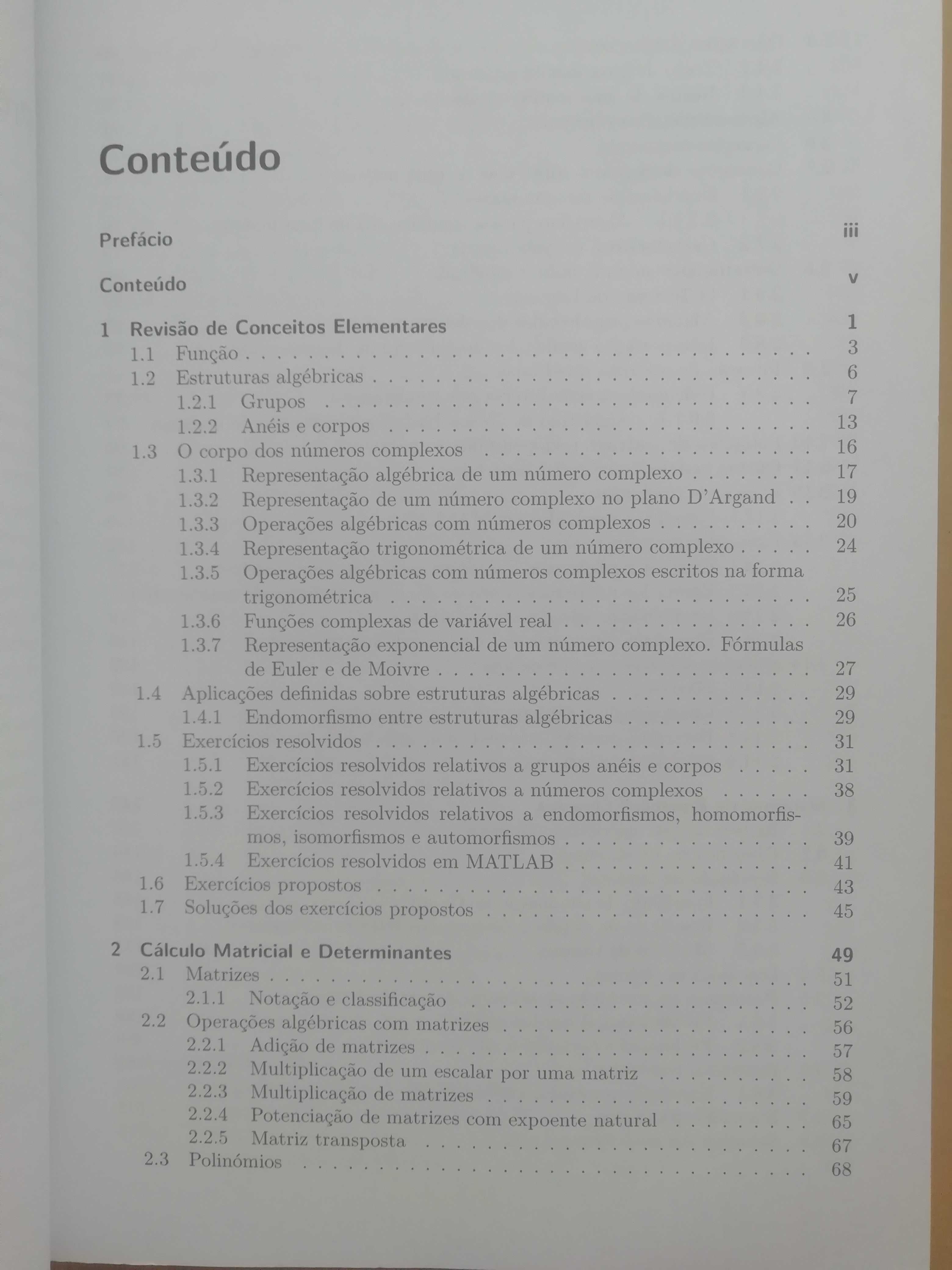 Livro de Álgebra Matricial como novo