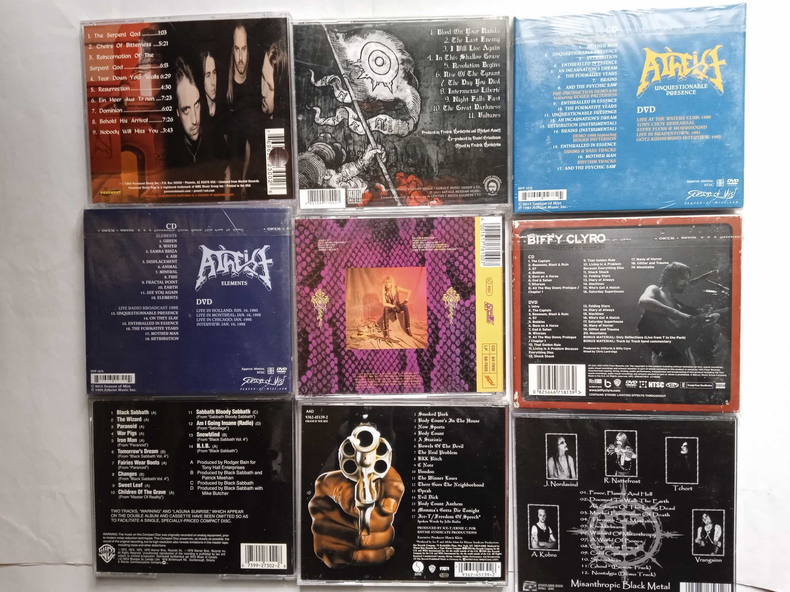 Продам фірмові CD Atheist, Agent Steel, Cathedral, Anathema, Gorgon