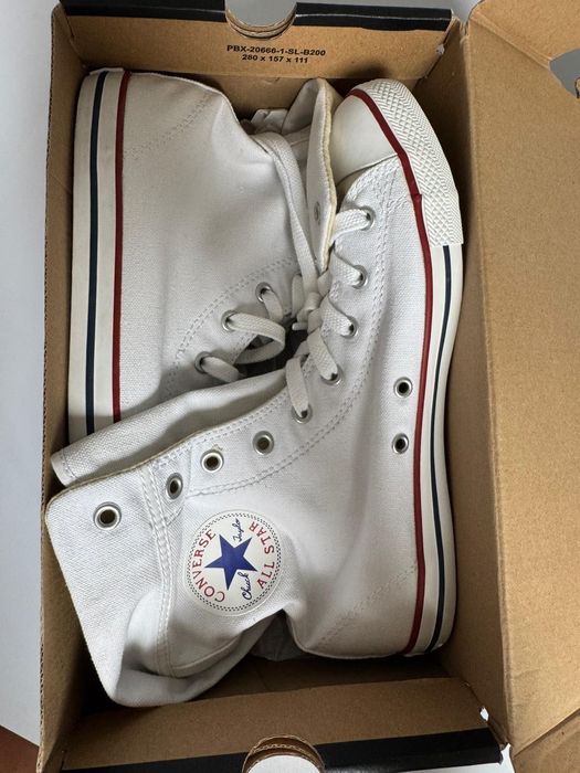 Nowe trampki wysokie damskie CONVERSE białe 40