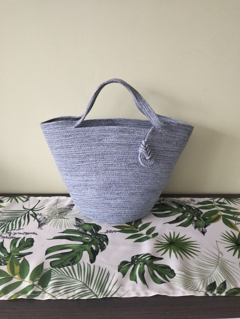 Torebka damska koszyk kosz ze sznurka handmade
