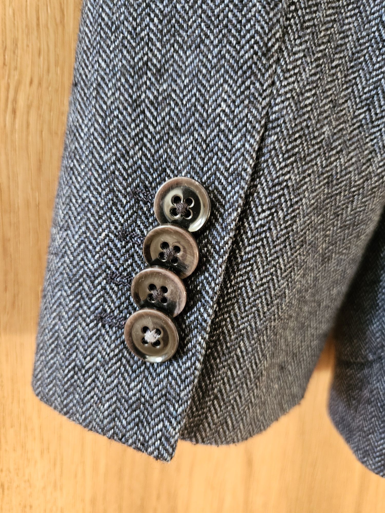 Piękna granatowa marynarka Tommy Hilfiger rozm. 48 wełna