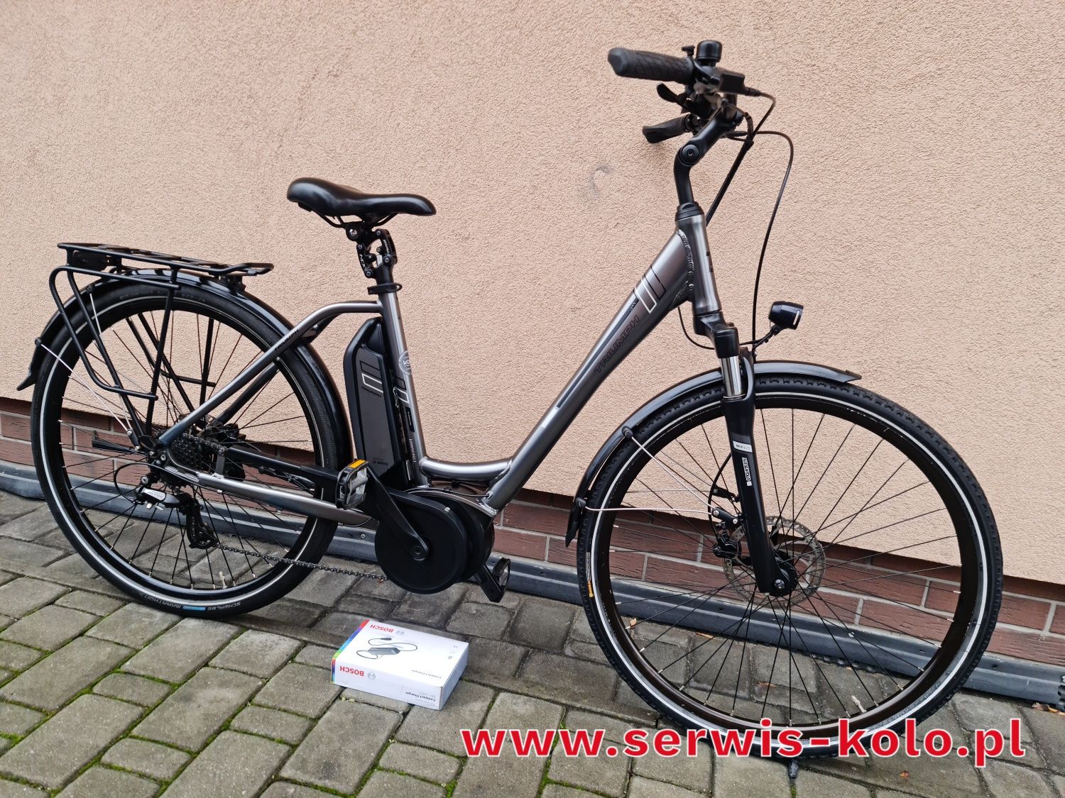 Rower elektryczny damski damka TRIUMPH koła 28 SHIMANO ALTUS aluminium