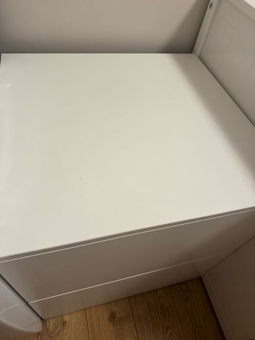 SMÅSTAD / PLATSA Szafka, biały biały/z 2 szufladami , 60x57x63 cm