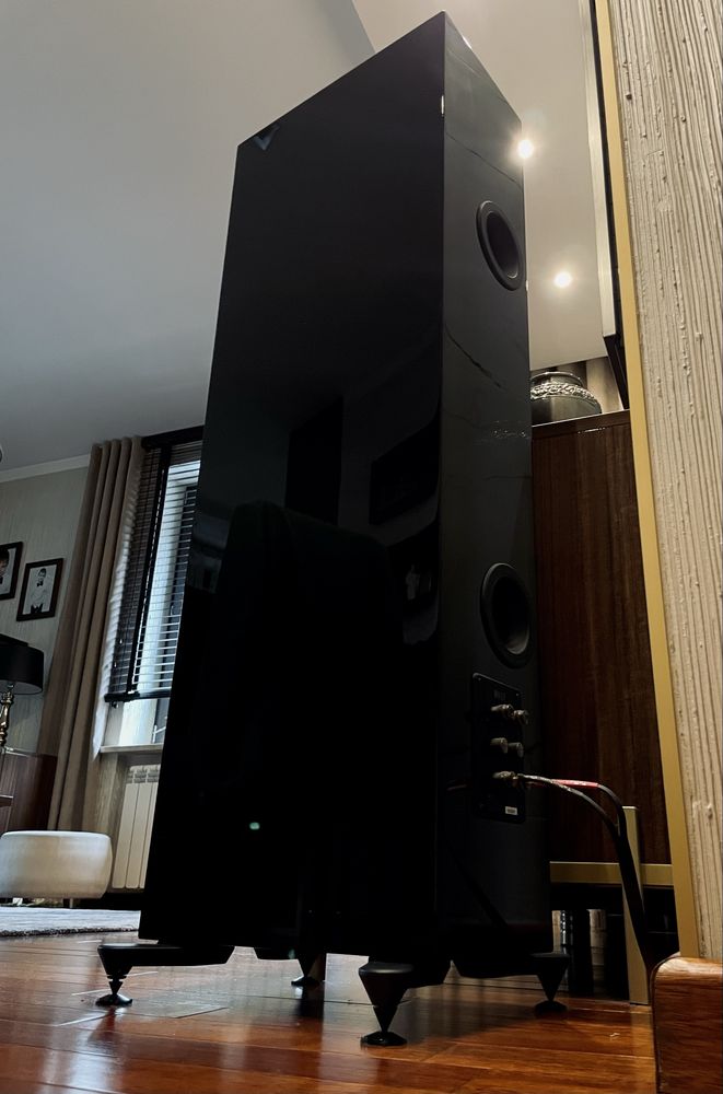 Kolumny KEF R7 Black Gloss w super stanie
