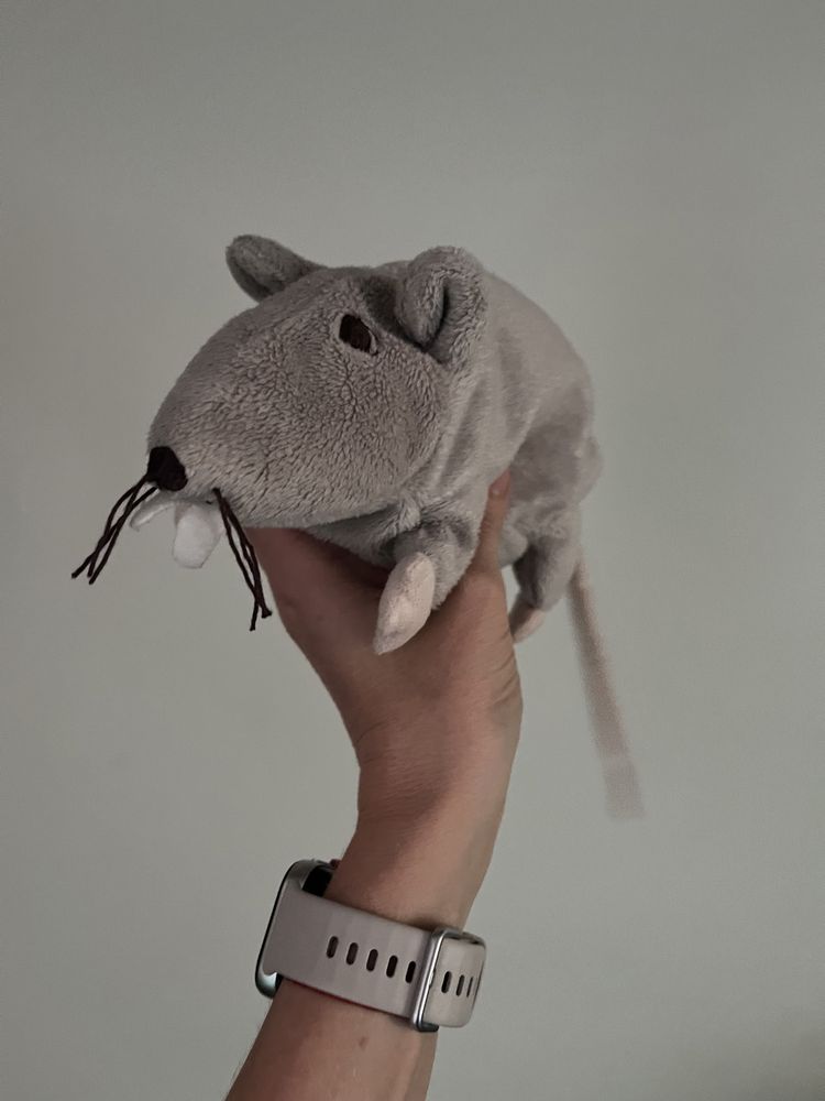 Ikea szczur szczurek mysz szary maskotka pluszak