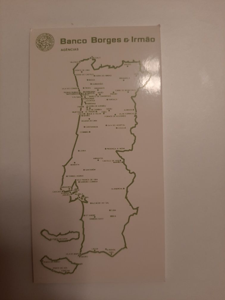 Bloco notas  Banco Borges Irmao.Isqueiro PS a funcionar e Carteiras fó
