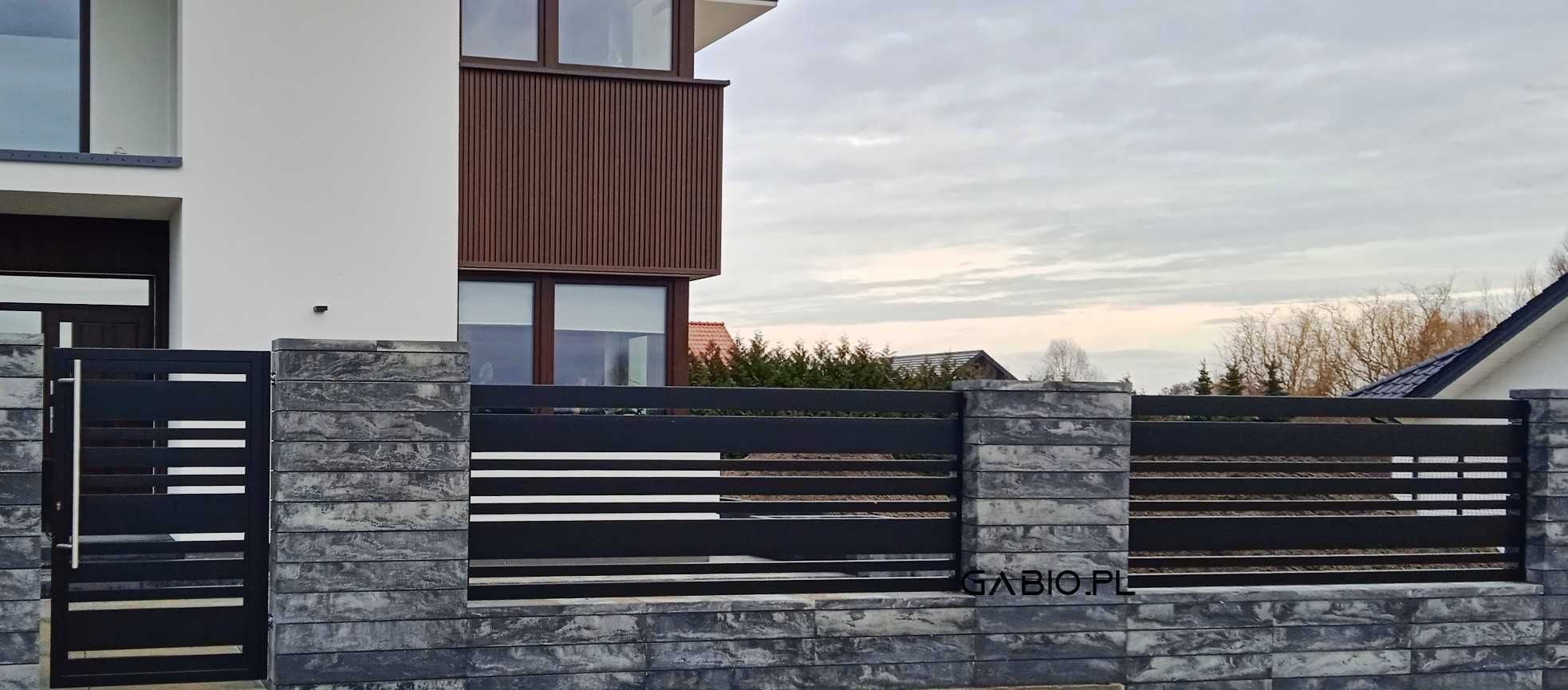 Brama przesuwna palisadowa wys. 1,5/5m - plus inne wys. i dług.