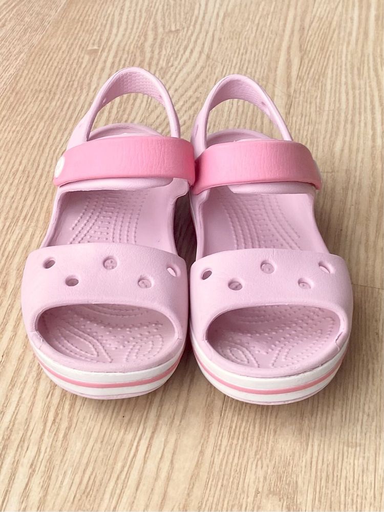 Крокси оригінал, босоніжки для дівчинки Crocs С12 р.29/30 (18-18,5см)