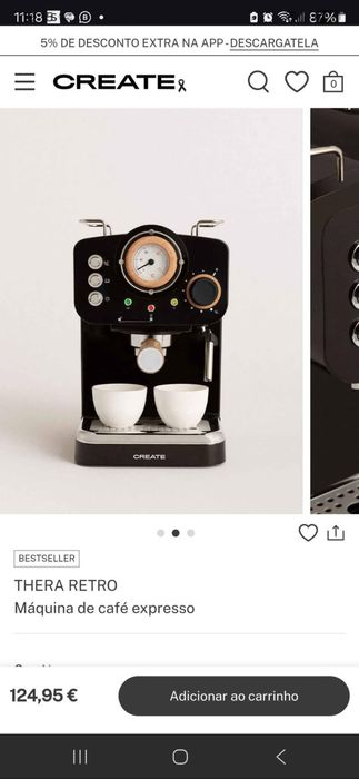 Máquina de café moído