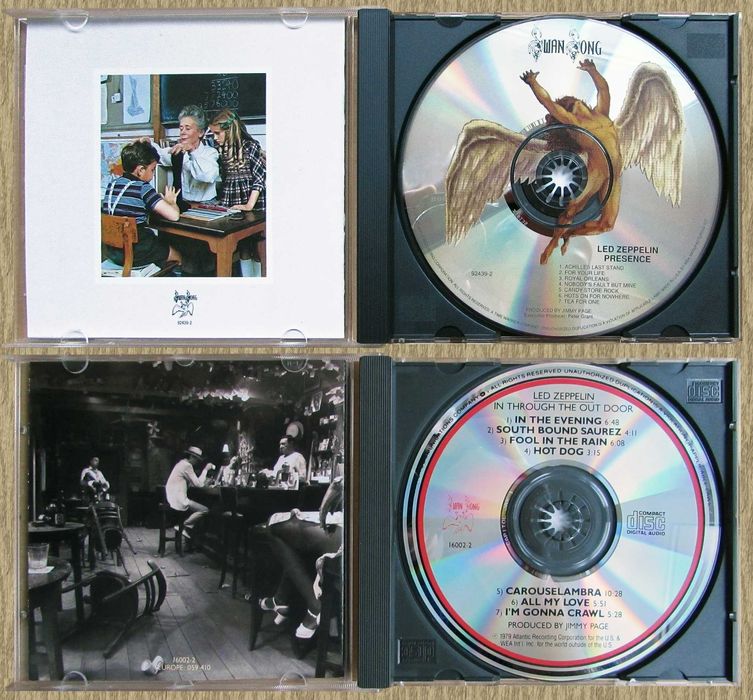 CD Led Zeppelin I, II, III, IV, 73, 75, 76, 2012