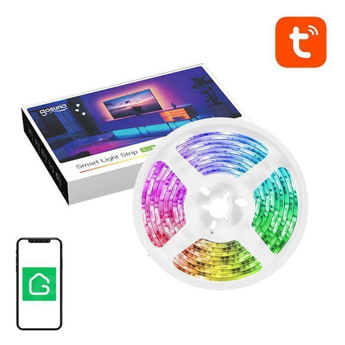 Inteligentna Taśma Wifi Rgb Led Gosund Sl1 (2,8M) Tuya