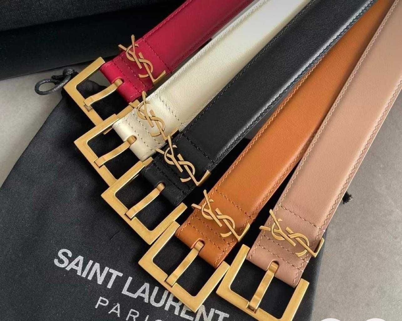 Pasek skórzany celine loewe new ysl