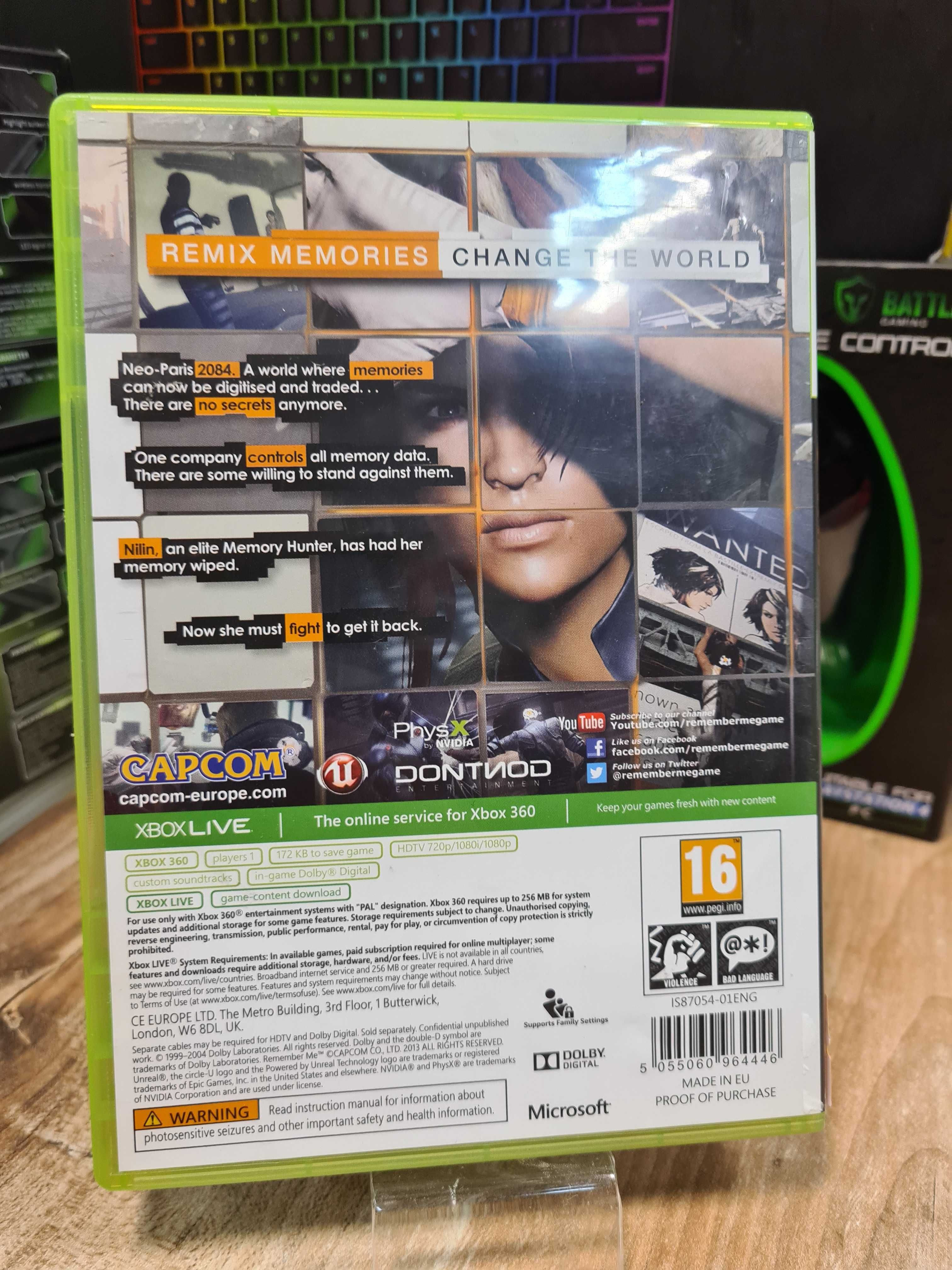 Remember Me XBOX 360, Sklep Wysyłka Wymiana