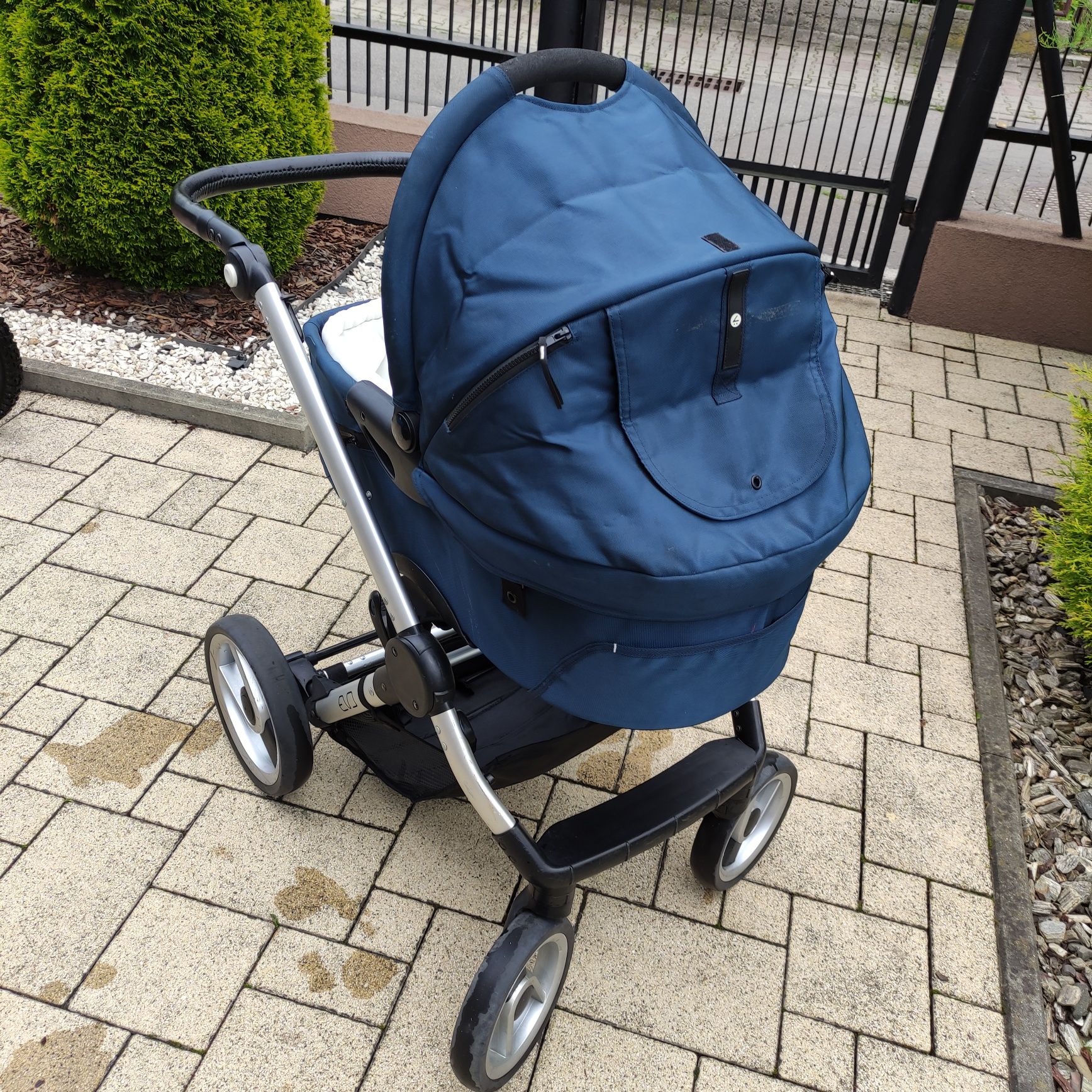 Wózek dziecięcy Mutsy EVO blue / gondola + spacerówka + parasol
