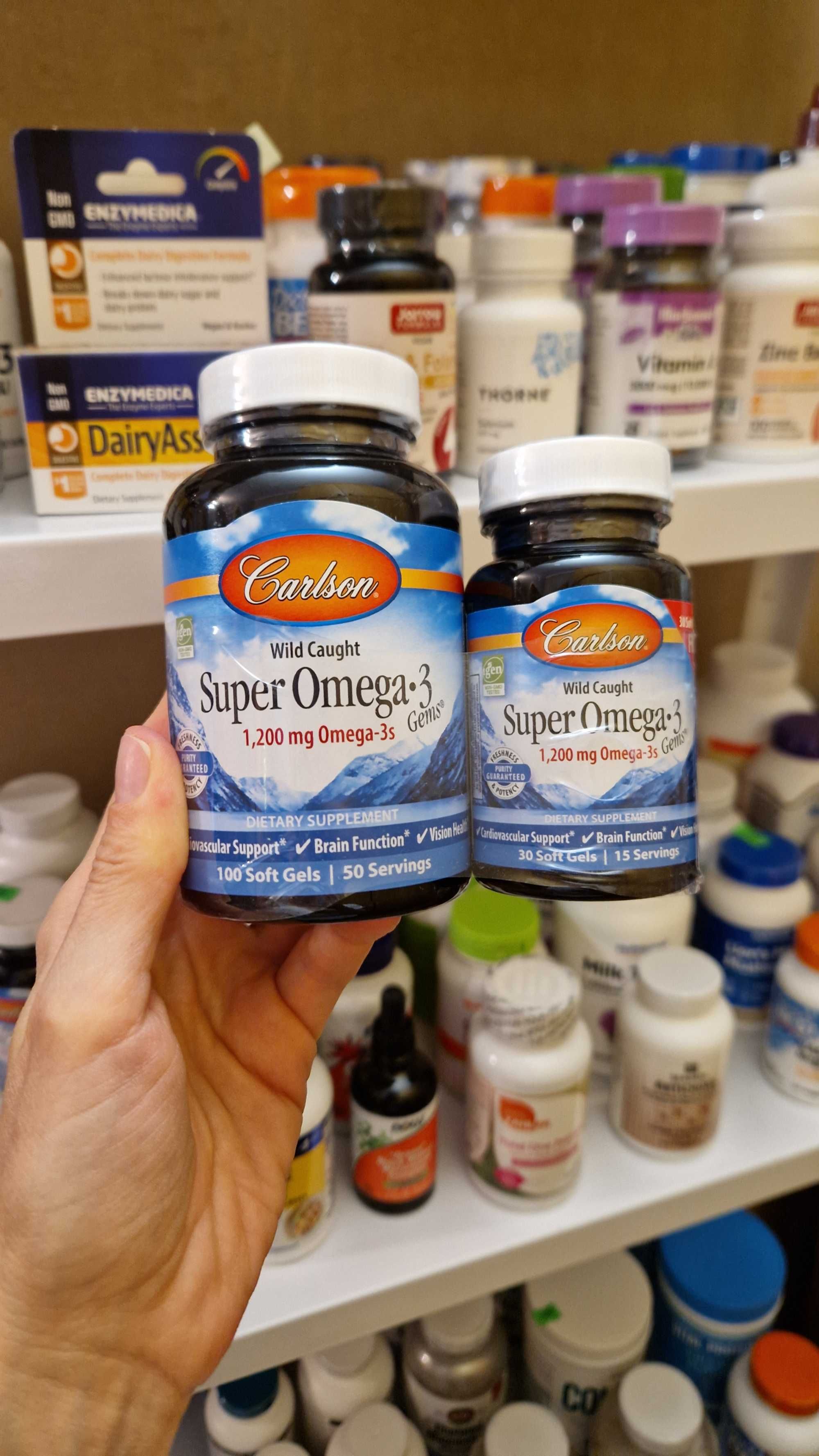 ALLMAX, Carlson, омега-3 кислоты из рыбы дикого улова