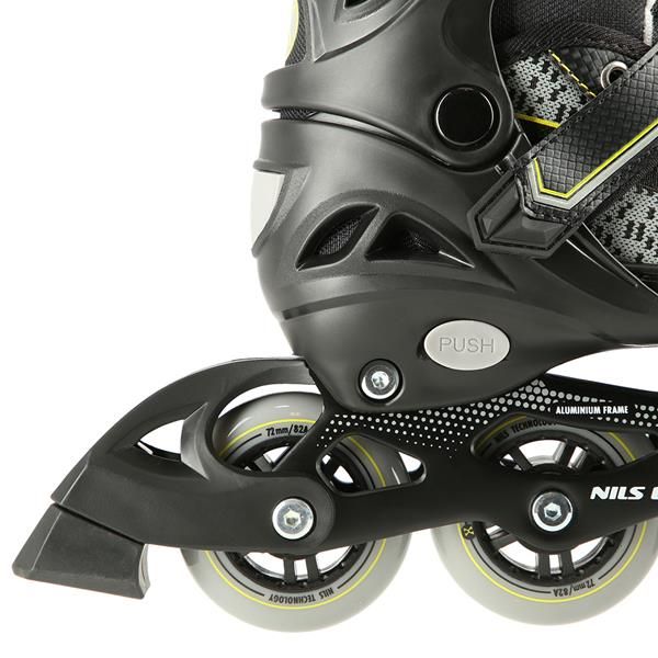 na14198 czarno-żółty rozm. m (35-38) łyżworolki nils extreme