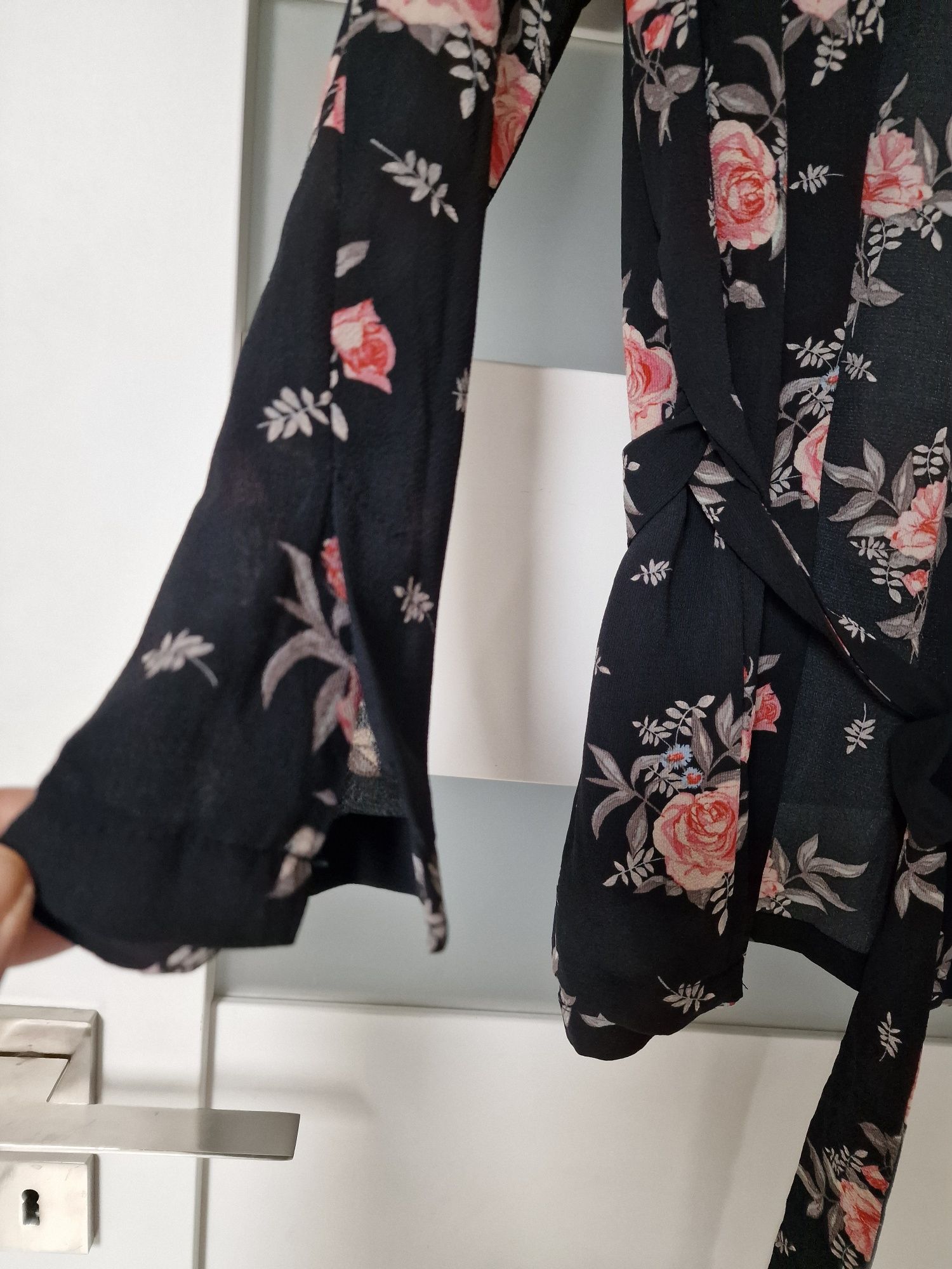 H&M szlafrok narzutka 36 34 S XS pareo plażowe pasek M 38 róże