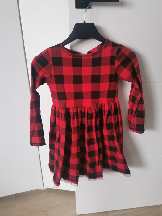 Sukienka 128 w kratkę