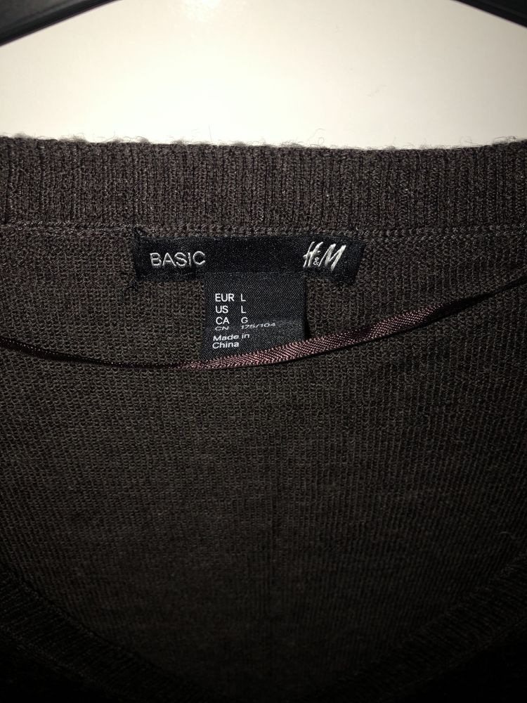 Camisola de malha, castanha escuro, da H&M