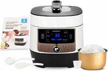 AIGOSTAR Wielofunkcyjny szybkowar parowar PANDA 1000W 5,5L BIAŁY