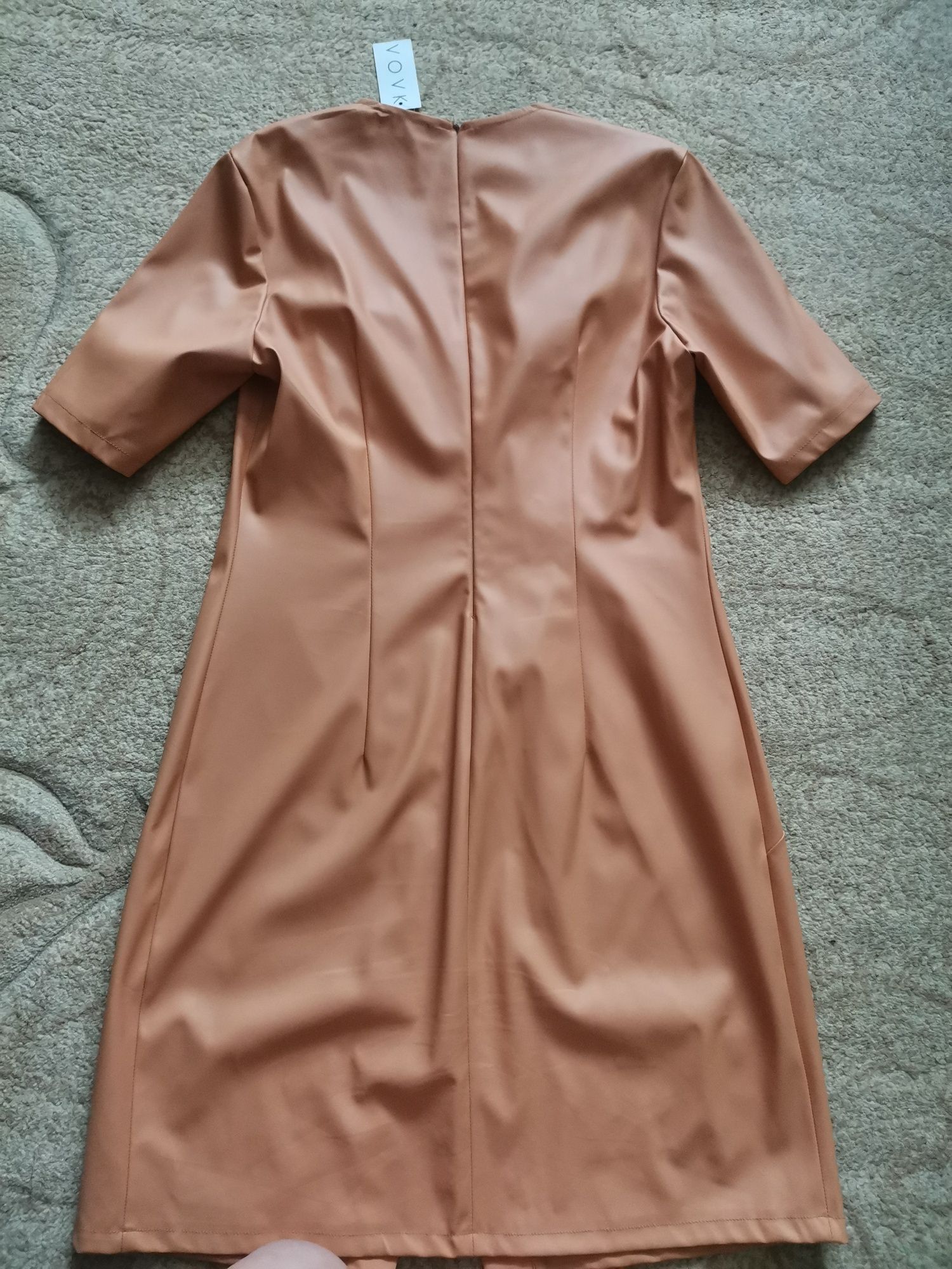 Сукня з еко шкіри від українського бренду Vovk, розмір L