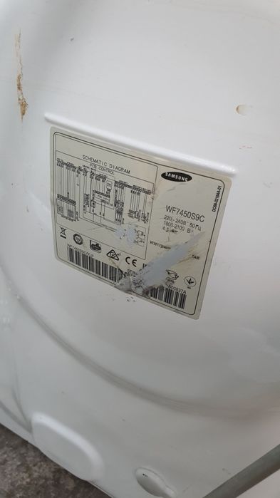 Пральна машина б/в Samsung 4.5 kg 1000 об/хв дисплеєм mod.wf 745059c