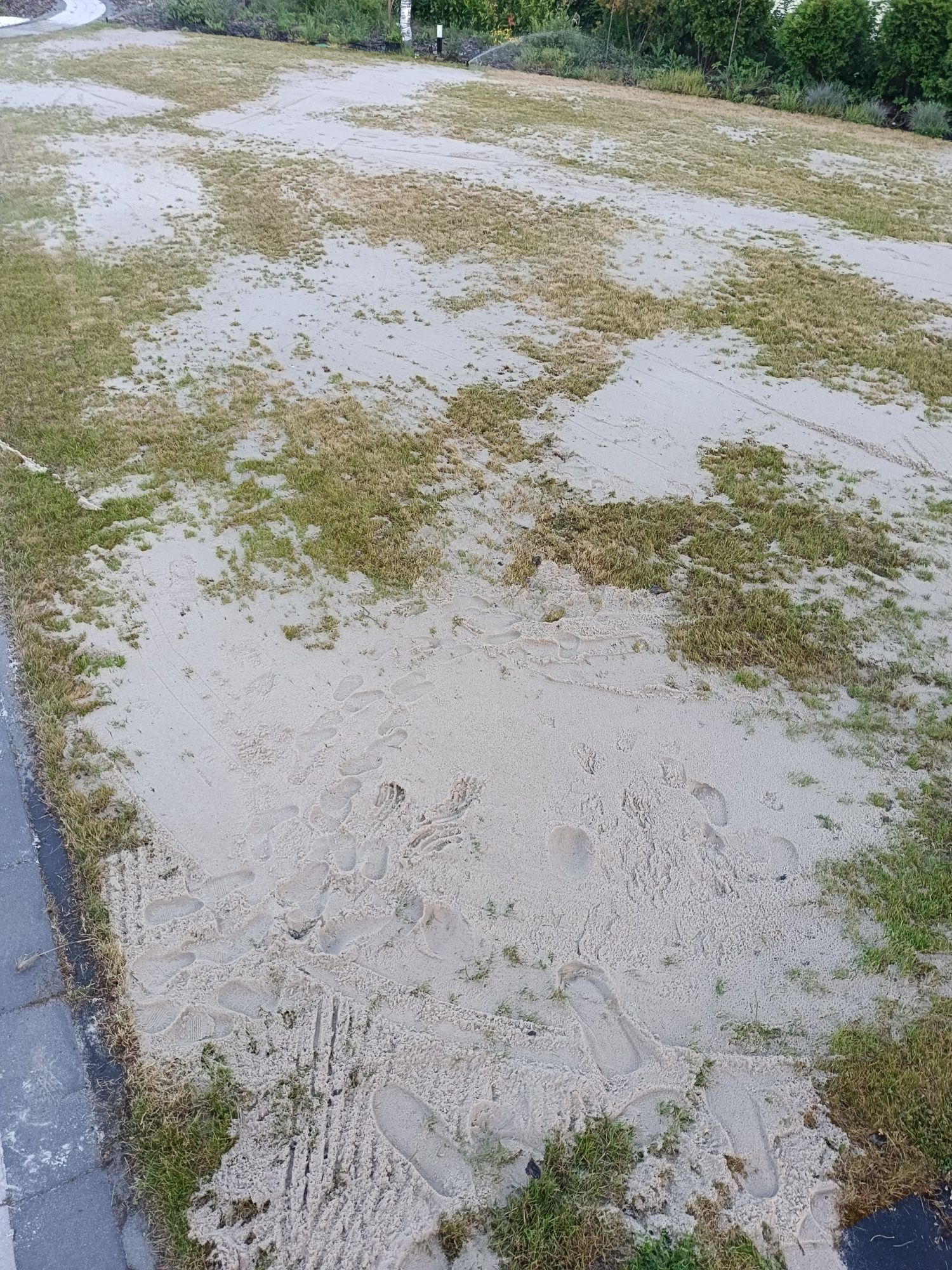 Piasek płukany do trawnika, piaskownica