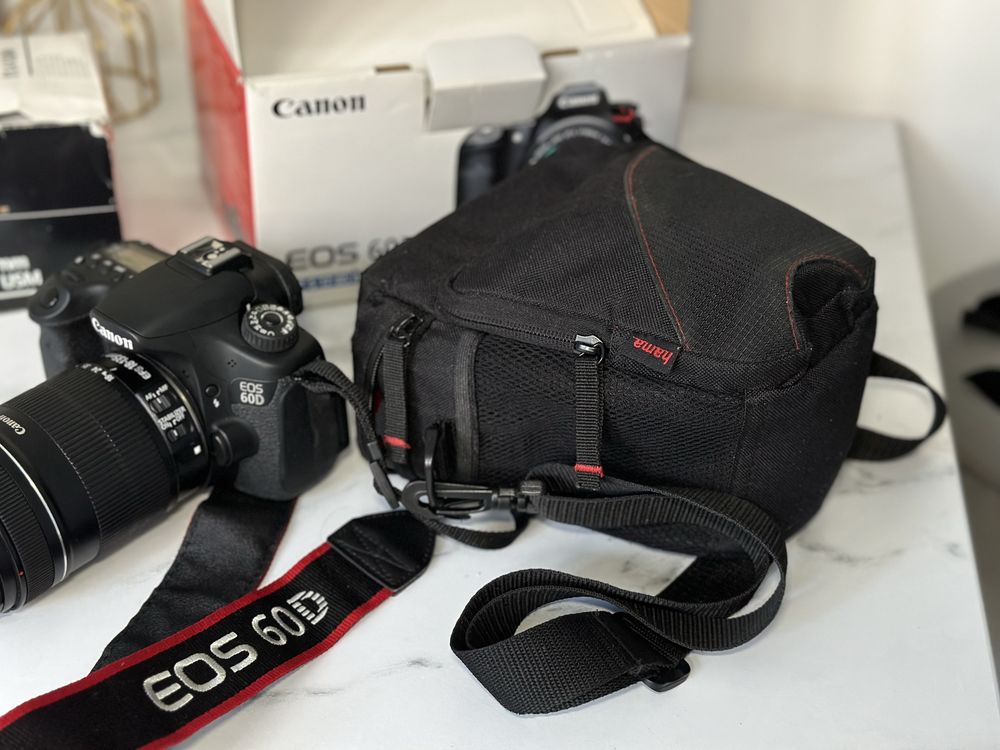 Sprzedam aparat Canon EOS 60D + obiektyw EF-S 17-85mm IS USM + etui