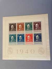Filatelia - Bloco nº 3 - 1º Centenário do Selo Postal