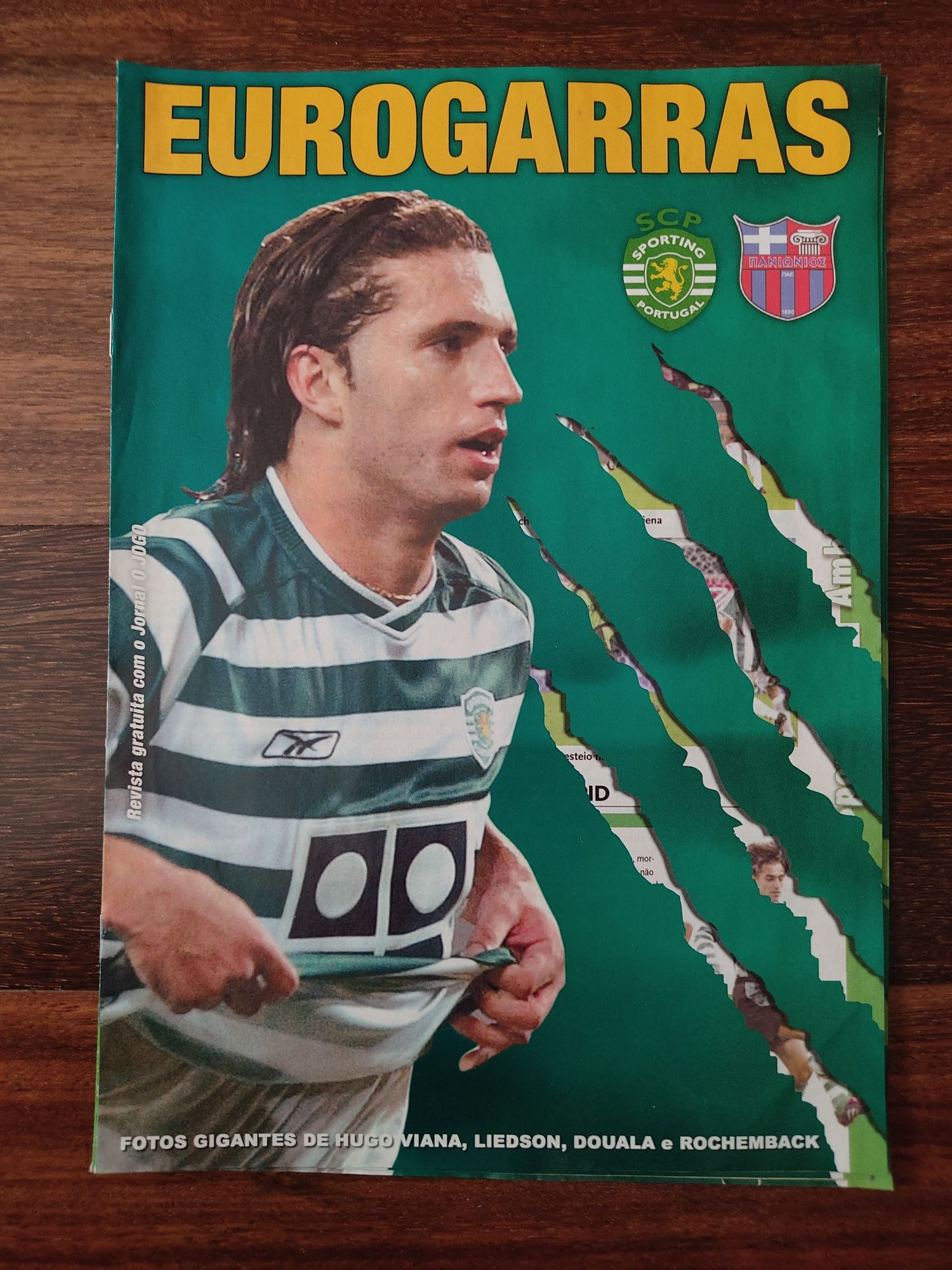 Programa do Sporting Panionios taça UEFA 2004/ 2005