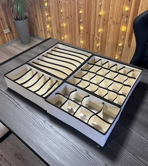 4 в 1 Компактний Набір Органайзерів для Білизни та Одягу Набор