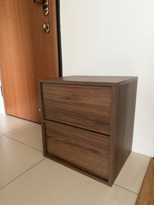 Szafka łazienkowa wisząca 2 szuflady kolor orzech Warmia