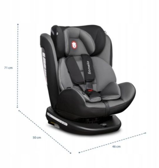 Fotelik Samochodowy LIONELO BASTIAAN 0-36kg Obracany 360° Isofix